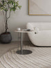 Alondra Modern Glam Sintered Stone Top End Table in Black | Table d’appoint moderne glamour Alondra avec plateau en pierre frittee noire