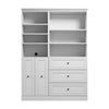 Bestar Versatile 61 W Closet Organizer System with Doors - White|Système d’organisateur de garde-robe Versatile de Bestar de 61 po (L) avec portes - blanc