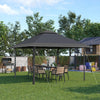 Outsunny 13' X 13' Outdoor Pop-up Party Tent Canopy With Top Vent, Grey|Outsunny 13' X 13' Tente De Fete Pop-up Exterieure, Gris