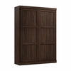 Bestar Pur 65" Queen Murphy Bed - Black Walnut|Grand lit escamotable Pur de Bestar de 65 po - noyer noir
