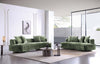 Verandah Mid-Century Modern 2-Piece Sofa Set in Olive Green | Ensemble de canape 2 pieces Verandah style mid-century modern en vert olive