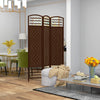 Homcom Folding Room Divider 5.6 Ft Privacy Screen Panel|Homcom Separateur De Piece Pliable A 4 Panneaux De 5,6 Pi