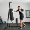 Soozier 72.8"-90.9" Adjustable Punching Bag Stand with Sandbag, Black