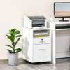 Vinsetto File Cabinet With Lock And Hanging Rail|Vinsetto Classeur Avec Serrure Et Rail De Suspension