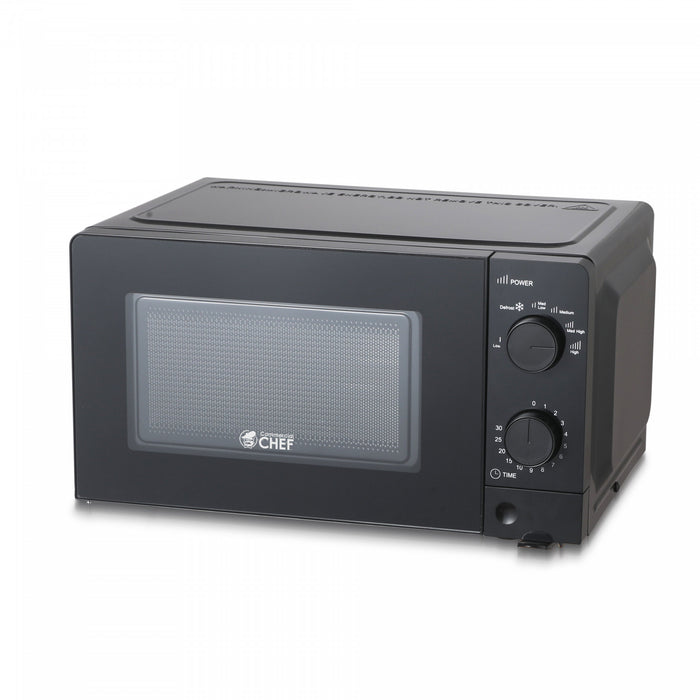 CHM Series Commercial Chef 0.6 Cu. Ft. Countertop Microwave Oven, CHM660B, Black Countertop Microwave Less 1cuft