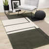 Marley Geometric Modern Green Grey White Area Rug - 7'10" x 10'6"|Carpette moderne Marley verte, grise et blanche à motif géométrique - 7 pi 10 po x 10 pi 6 po