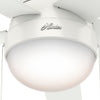 Anslee Low Profile Ceiling Fan with Light Fixture - White | Ventilateur de plafond Anslee à profil bas avec luminaire - Blanc