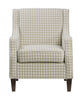 Beagle Accent Chair, Khaki Pattern Fabric | Fauteuil Beagle En Tissu A Motif Kaki