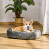 Pawhut Pet Bed, Soft Velvet Lounge Sleeper, Machine Washable Cushion, Soft Padding, Zippered Cover, |Pawhut Lit Pour Animaux De Compagnie Panier Pour Chien Orthopedique Rembourrage En Coton Pp Avec Hou