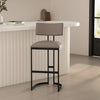 Juno Contemporary Modern Metal Barstool in Taupe | Tabouret de bar moderne contemporain en metal Juno, couleur taupe
