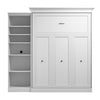 Bestar Versatile Queen Murphy Bed with Closet Organizer (92 W) - White|Grand lit escamotable Versatile de Bestar de 92 po (L) avec organisateur de garde-robe - blanc