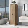 Liam Multi-Functional Storage Cabinet with Doors and Adjustable Shelves,Brown Accent Cabinet | Liam Armoire de rangement multifonction avec portes et etageres reglables, Marron