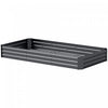 Outsunny Galvanized Planter Box, 8' x 4' x 1' Metal Garden Bed