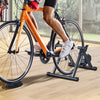 Soozier Foldable Indoor Bike Trainer, Stationary Bicycle Stand For Riding Exercise, 26-28" & 700c Wh|Soozier Velo Interieur Pliable Magnetique Entraineur D'exercice Convertisseur Velo Support D'entrain