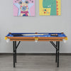 Soozier 55" Portable Mini Billiard Table, Foldable Pool Table, Blue