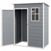 Outsunny 5 X 3ft Outdoor Storage Garden Shed With Lockable Door, Grey|Outsunny Abri De Jardin, Rangement Exterieur Avec Porte Verrouillable, Gris