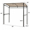 7'x4.5' Grill Gazebo Outdoor Patio Garden Bbq Canopy Shelter Storage Hook Beige
