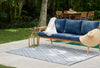 Livia Transitional 5'3" x 7'0" Area Rug in Blue Indoor Area Rug | Tapis Transitionnel Livia 5'3" x 7'0" en Bleu
