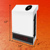 Heat Storm 1000W Infrared Wall Mount Electric Heater - White Personal Heater | Chauffage mural electrique a infrarouge Heat Storm 1000W - Blanc