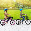 Costway 18" Kid's Bike With Training Wheels Adjustable Handlebar & Seat Handbrake Pink