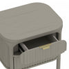 Park Contemporary 24" Solid Wood Nightstand in Gray (2-Drawer) | Table de nuit contemporaine Park 24" en bois massif gris (2 tiroirs)