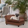 Pawhut Pet Sofa Dog Couch Chaise Lounge Pet Bed With Storage Function Small Sized Dog Various Cat Sp|Pawhut Canape Pour Animal De Compagnie, Canape Pour Chien, Lit Sureleve Pour Animal De Compagnie Ave