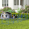 Pawhut 39"L Dog Agility Training Equipment for Large Medium Small Dog, 6 PCS Adjustable Height Hurdles for Agility Training, Obstacle Course Starter Kit, 6KG Net Wight, Blue