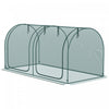 Outsunny 8 X 3ft Crop Cage With Two Zippered Doors Dark Green|Outsunny Cage De Culture 8 X 3 Pi Avec Deux Portes Zippees, Vert Fonce
