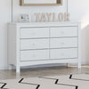 Graco Noah 6 Drawer Dresser - White