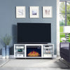 Brighton Modern 2-Piece Electric Fireplace in Black and White | Foyer electrique moderne Brighton 2 pieces en noir et blanc
