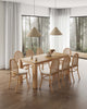 Paragon and Rockaway Modern Industry Chic 9-Piece Dining Set in Oatmeal and Natural Dining Room Set | Paragon et Rockaway Ensemble de salle a manger moderne chic industriel 9 pieces en flocon d’avoine et naturel