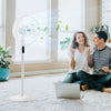 Homcom 18-inch Pedestal Fan With 18h Timer|Homcom Ventilateur Sur Pied 18 Pouces Avec Minuterie 18h