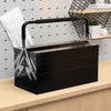 Durhand Metal Tool Box Portable Steel Tool Chest Cabinet With Handle, Black|Durhand Boite A Outils, Coffre A Outils Portable En Acier Avec Poignee