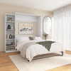 Bestar Claremont 5-Shelf Queen Murphy Bed - White|Grand lit escamotable Claremont de Bestar à 5 tablettes - blanc