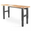 Gladiator 6' Adjustable Height Hardwood Workbench - Hammered Granite|Établi de 6 pi à hauteur réglable en bois franc de Gladiator - granite martelé