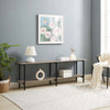 Celine Contemporary Modern 71" Console Table in Rustic Gray (2-Shelf) | Console contemporaine moderne Celine 180 cm en gris rustique (2 etageres)