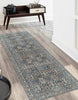 Ariana Traditional 2'6" x 8'0" Runner Rug in Blue Indoor Area Rug | Tapis Traditionnel Ariana 2'6" x 8'0" en Bleu