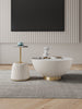 Anderson Modern 2-Piece Coffee Table & End Table Set in Cream | Ensemble de 2 tables Anderson Modern : table basse et table d’appoint en creme