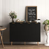 HOMCOM Sideboard Buffet Cabinet w/ Adjustable Shelves, Black