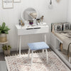 HOMCOM Dressing Table Vanity Table Set Make Up Table with Mirror & Stool