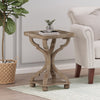 Jason Traditional Square Side Table With Shelf, Driftwood | Table D’appoint Carrée Traditionnelle Jason Avec Étagère, Finition Bois Flotté