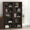 Rivington Modern 28" Open Bookcase in Dark Walnut - Set of 2 | Bibliotheque ouverte moderne Rivington 28" en noyer fonce - Lot de 2