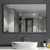 Arcus 24" X 36" Hand Crafted Linear Rectangular Mirror - Black|Miroir rectangulaire linéaire Arcus 24 po x 36 po fabriqué à la main - noir