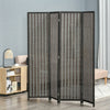Homcom 4-panel Bamboo Room Divider Privacy Screen 6ft|Homcom Paravent De Separation De Piece En Bambou A 4 Panneaux 6ft