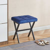 Owen Multi-Purpose Seating Accent Stool with Metal Legs,Blue Accent Chair | Tabouret d’appoint polyvalent Owen avec pieds en metal, couleur bleu