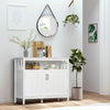 HOMCOM Sideboard Buffet Storage Cabinet Console Table with 2 Doors White