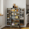 HOMCOM 50" Kitchen Pantry Cabinet, Pantry Storage Cabinet, Distressed Grey