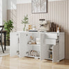 HOMCOM Kitchen Sideboard with Push-Open Drawers and Storage Cabinets