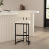Juno Contemporary Modern Metal Barstool in Ivory | Tabouret de bar moderne contemporain en metal Juno, ivoire