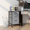 Vinsetto Mobile File Cabinet With Drawers, Hanging Bars For Letter|Vinsetto Classeur Mobile Avec Tiroirs Avec Barres De Suspension